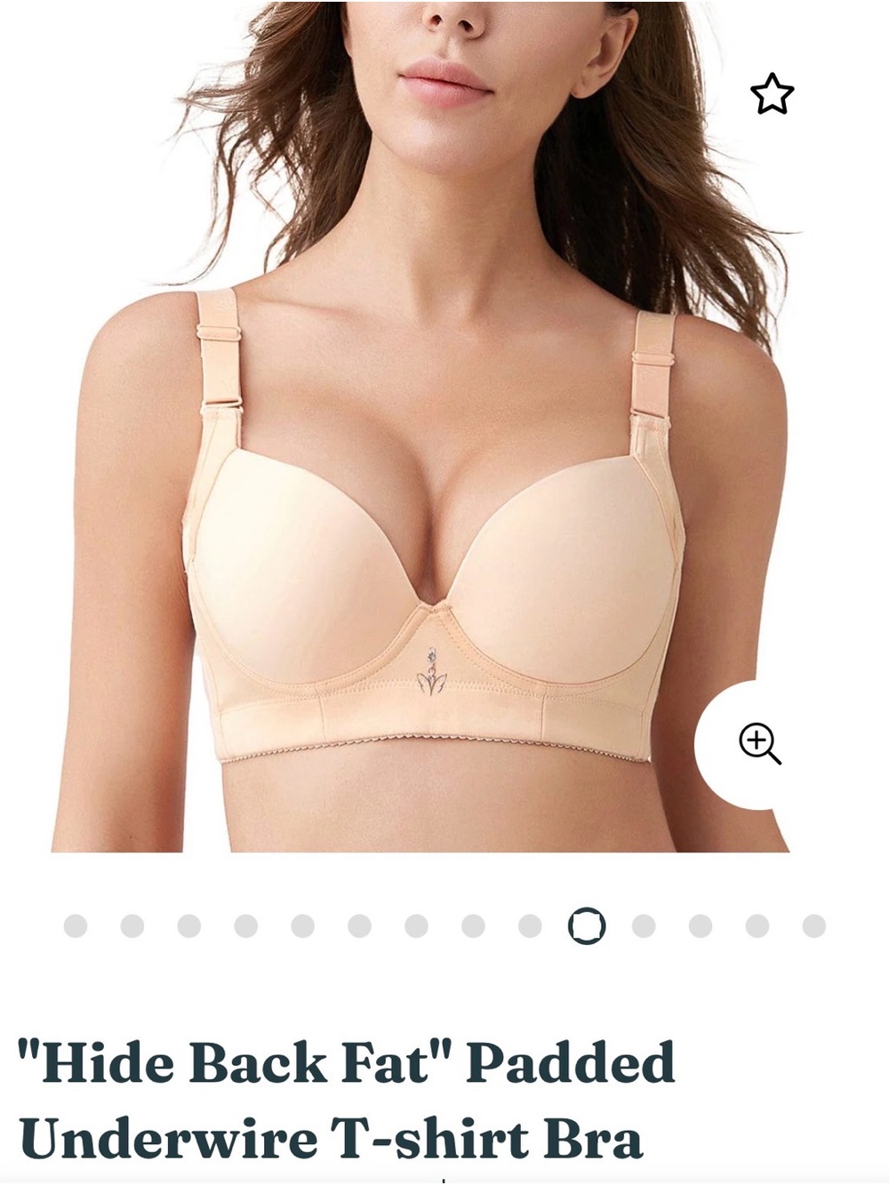 Padded Underwire T-Shirt Bra in Nude - Smooth Support